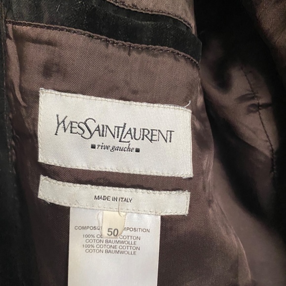 YSL Rive Gauche Suede Mens Jacket - Picture 5 of 5